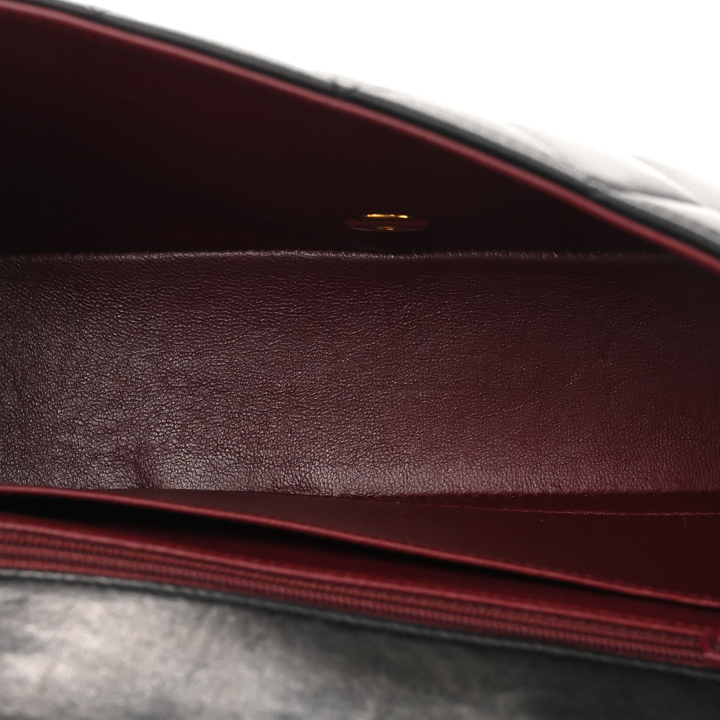 Lambskin Quilted Small Single Flap Black