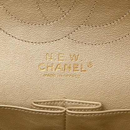 Chanel Metallic Lambskin Quilted Jumbo Double Flap Silver 6 of 15