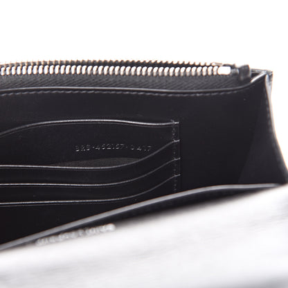 Saint Laurent Calfskin Monogram Sunset Chain Wallet Black 6 of 10
