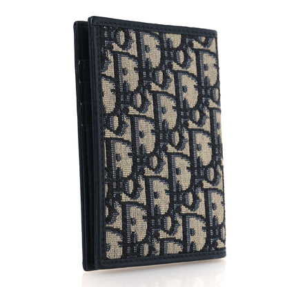 Christian Dior Oblique 30 Montaigne Passport Holder Blue 3 of 9