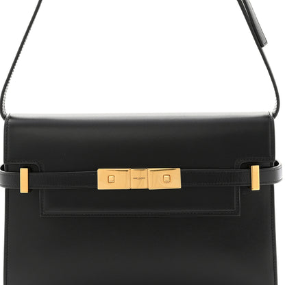Saint Laurent Smooth Calfskin Small Manhattan Shoulder Bag Black 8 of 11