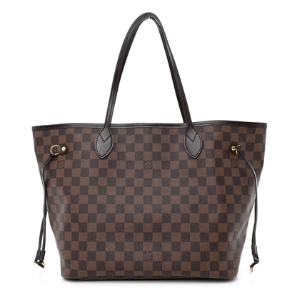 Louis Vuitton Damier Ebene Neo Neverfull MM Rose Ballerine 1 of 10