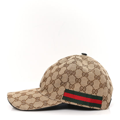 Gucci Monogram Web Baseball Hat M Beige Cocoa 4 of 9