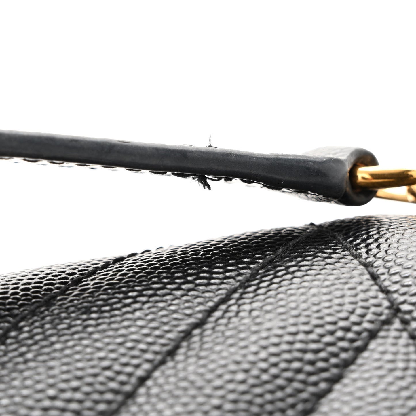 Grain De Poudre Textured Mixed Matelasse Triquilt Medium Monogram Satchel Black
