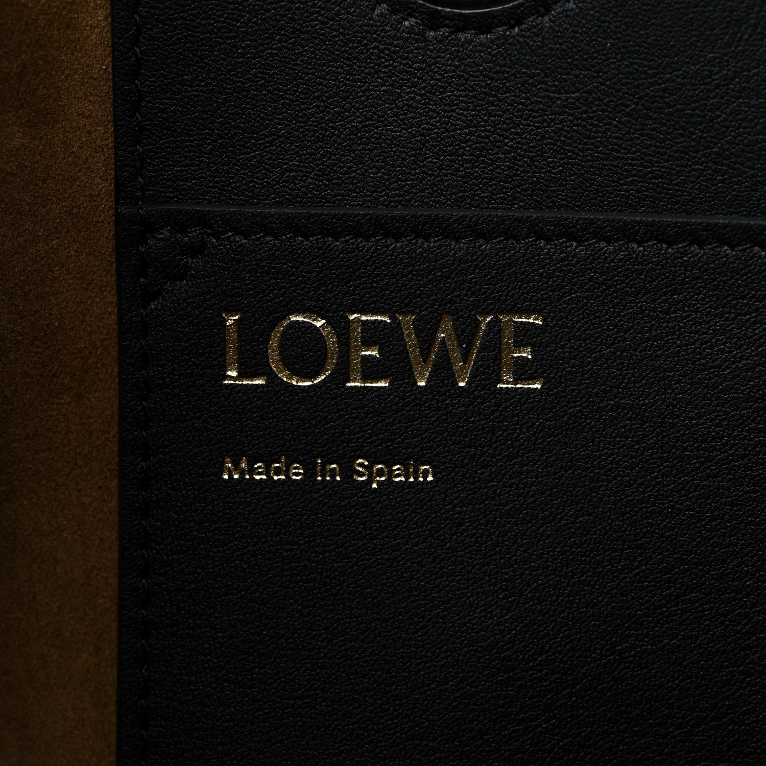 Loewe Grained Calfskin Small Anagram Tote Black 6 of 8