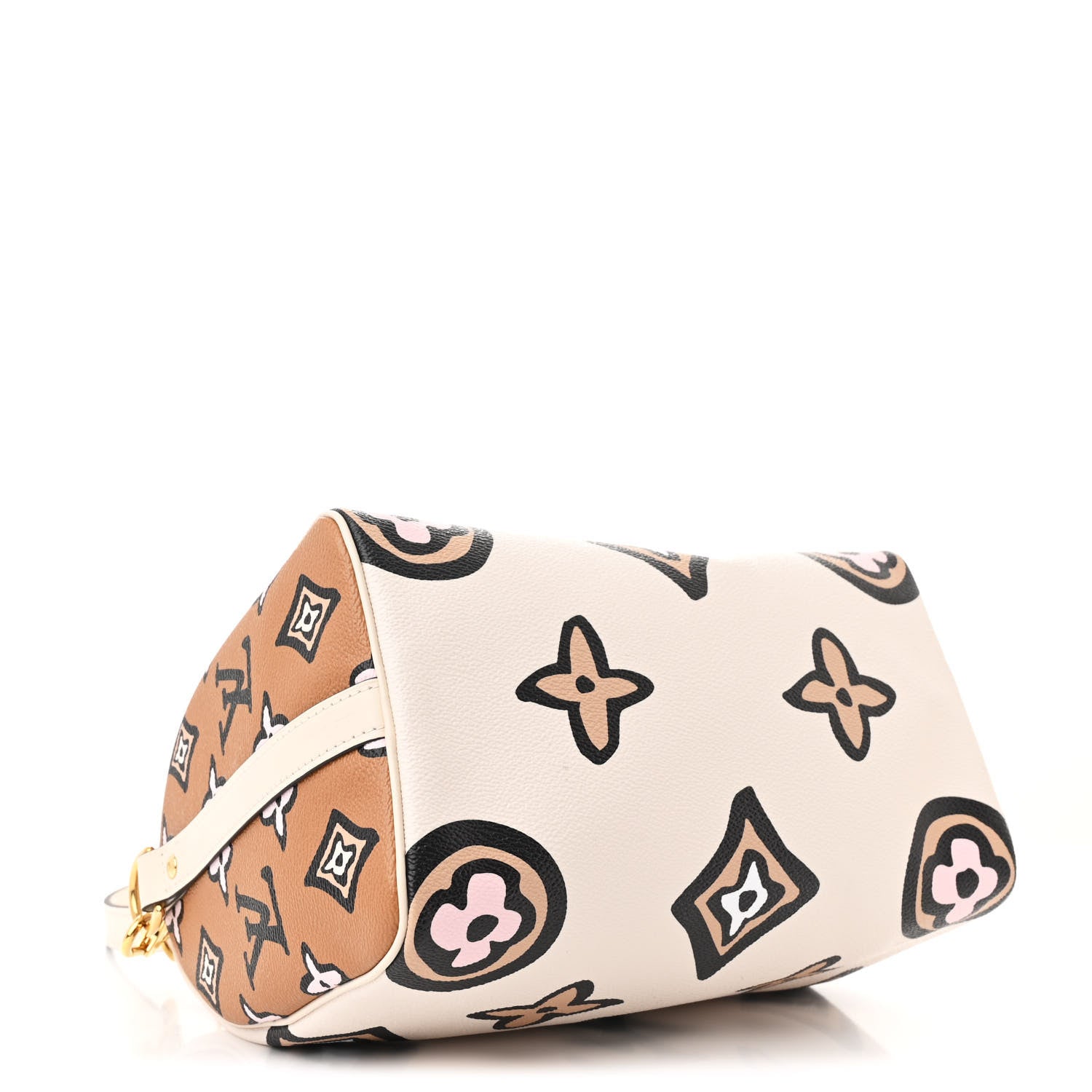 Louis Vuitton Monogram Giant Wild At Heart Speedy Bandouliere 25 Creme 4 of 9