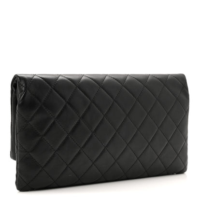 Chanel Lambskin Quilted CC Beauty Clutch Black 3 of 8