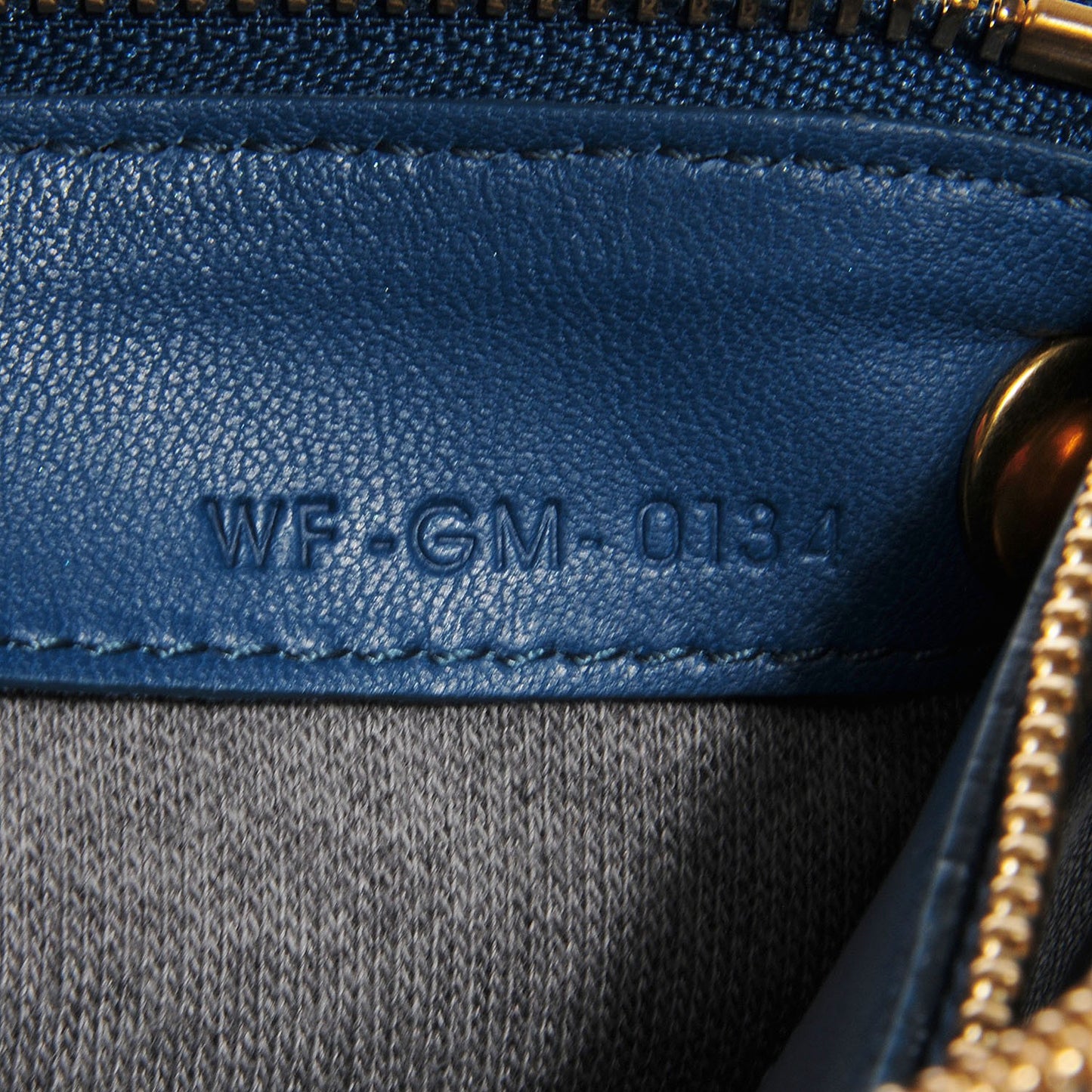 Lambskin Large Trio Crossbody Metallic Blue