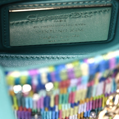 Christian Dior X MINJUNG KIM Lambskin Embroidered Crystal Micro Lady Dior Art Multicolor 6 of 11