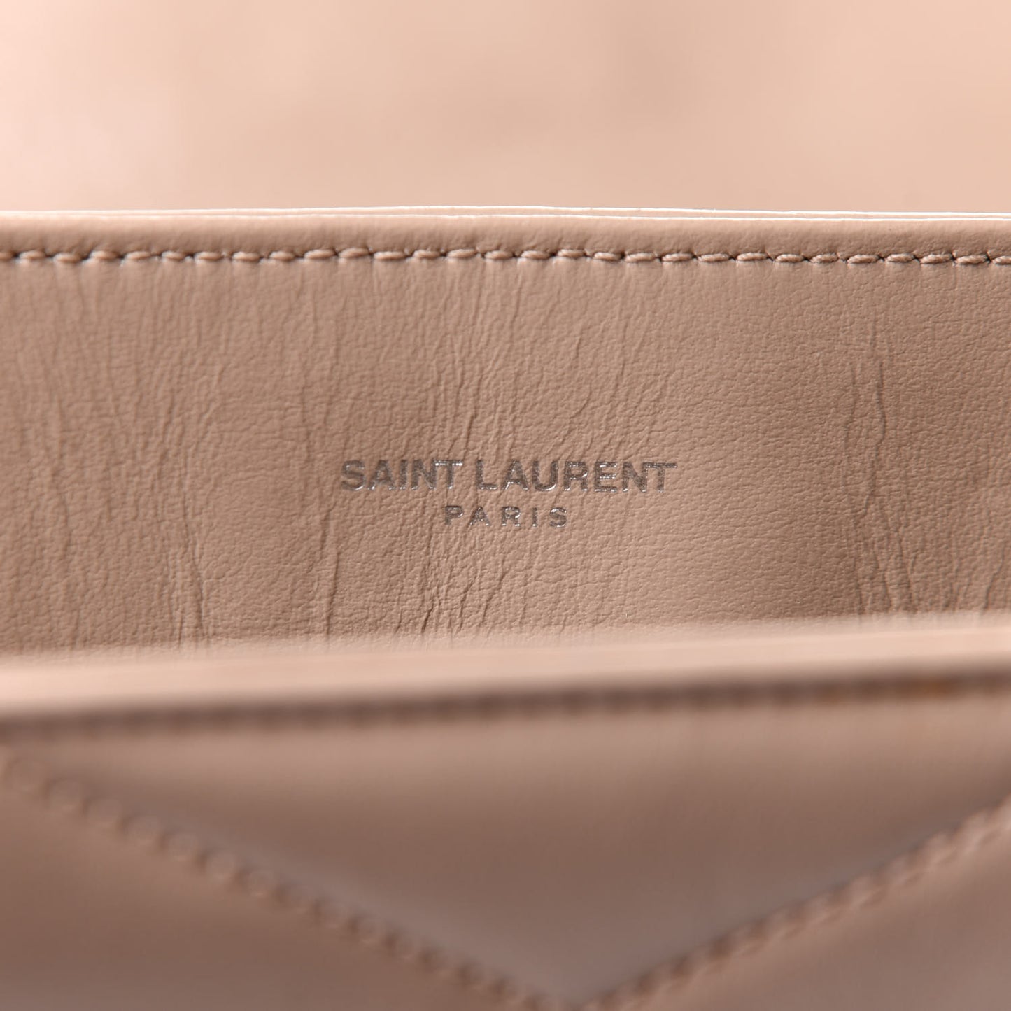 Calfskin Y Quilted Monogram Medium Loulou Chain Satchel Nude Powder