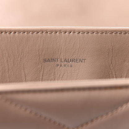 Saint Laurent Calfskin Y Quilted Monogram Medium Loulou Chain Satchel Nude Powder 8 of 11