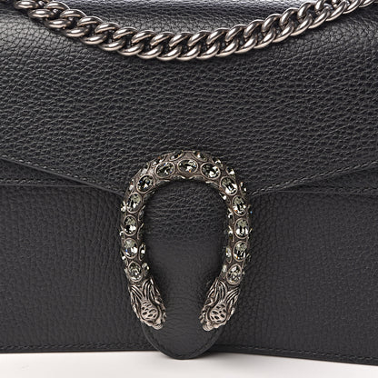 Gucci Pebbled Calfskin Small Dionysus Shoulder Bag Black 11 of 11