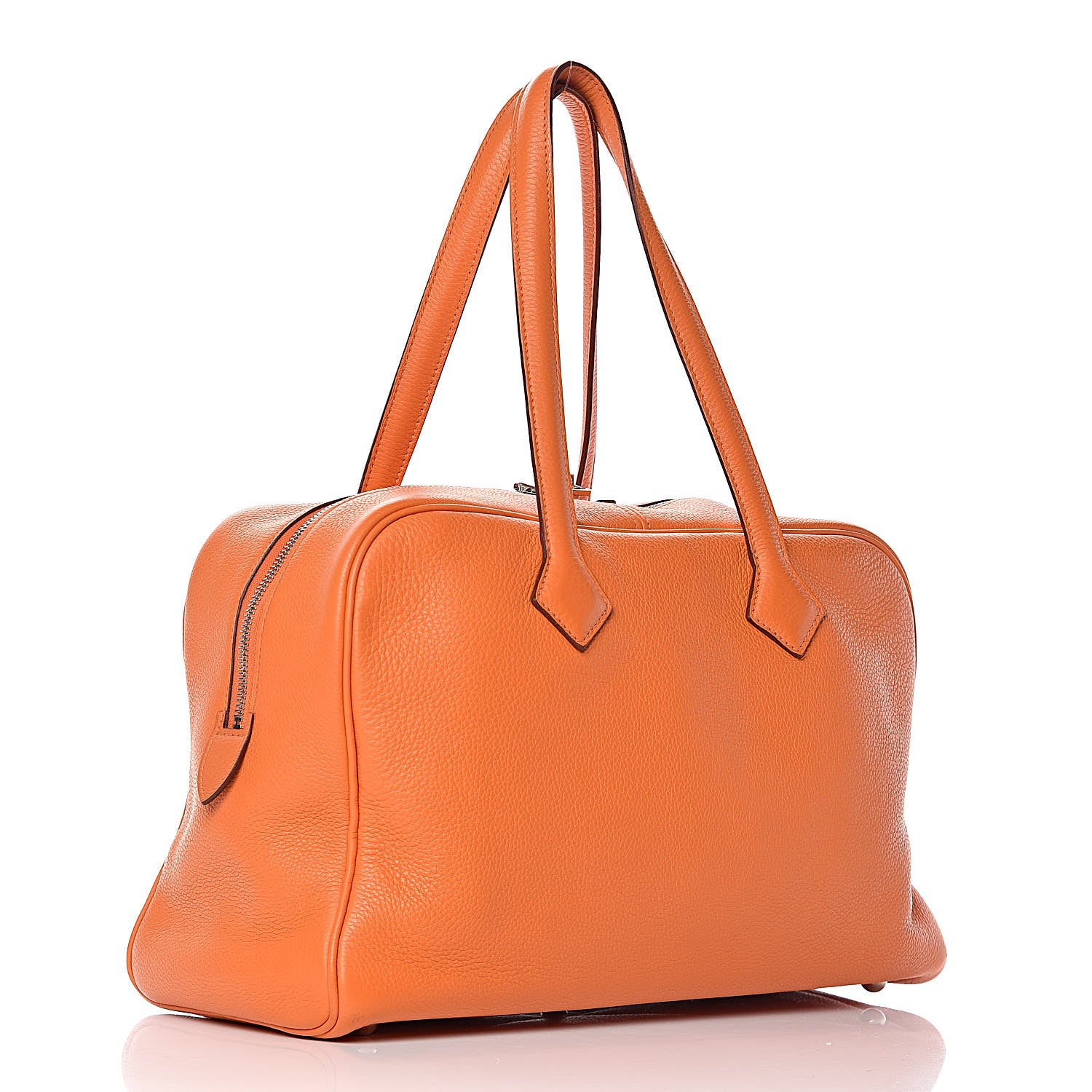 Hermes Taurillon Clemence Victoria II 35 Orange 3 of 13