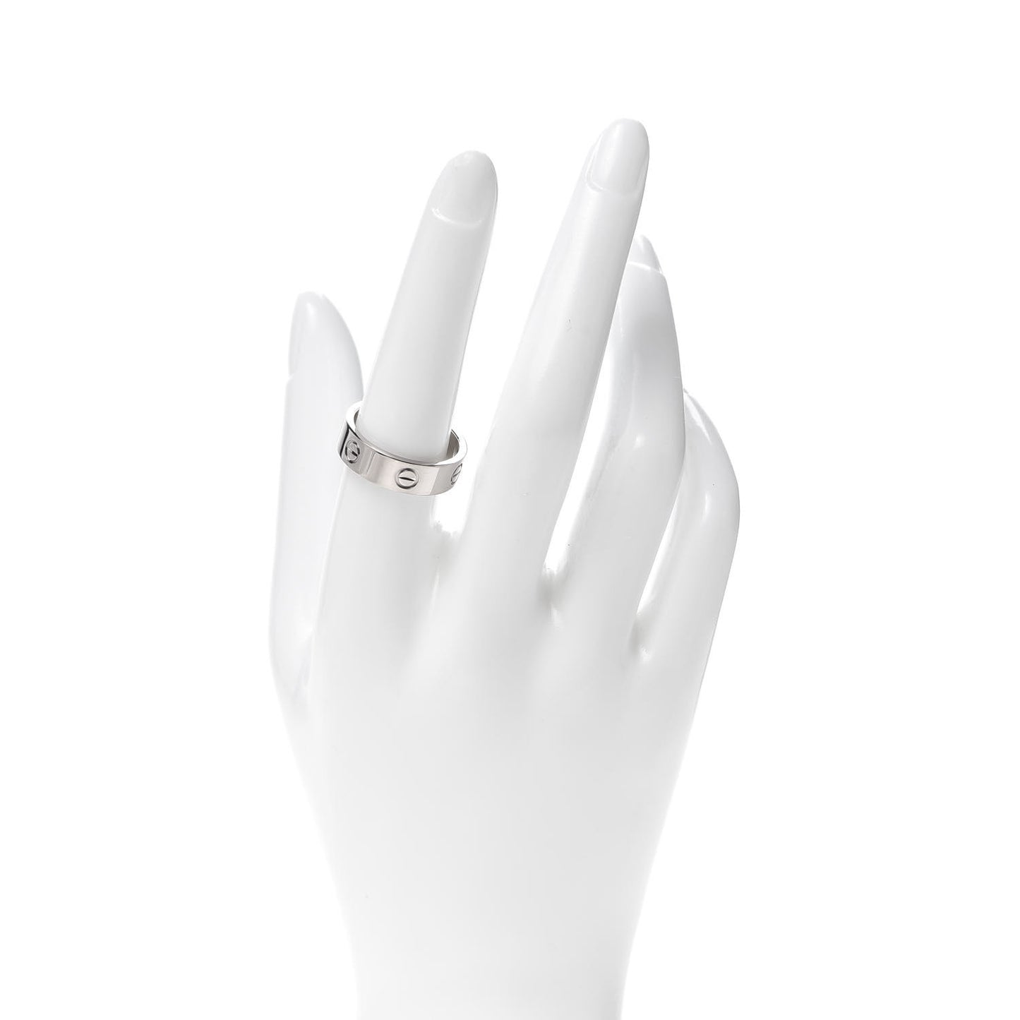 18K White Gold 5.5mm LOVE Ring 57 8