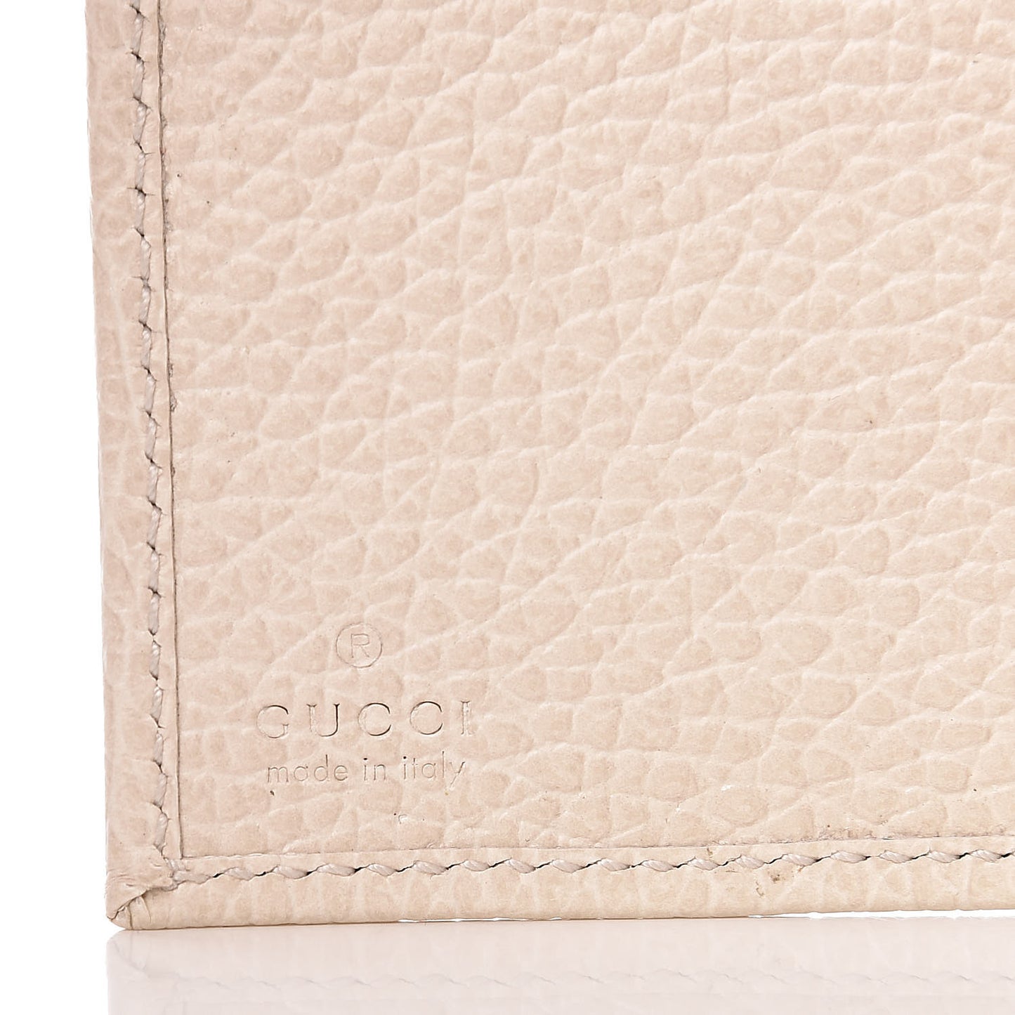 Dollar Calfskin GG Marmont Wallet Mystic White