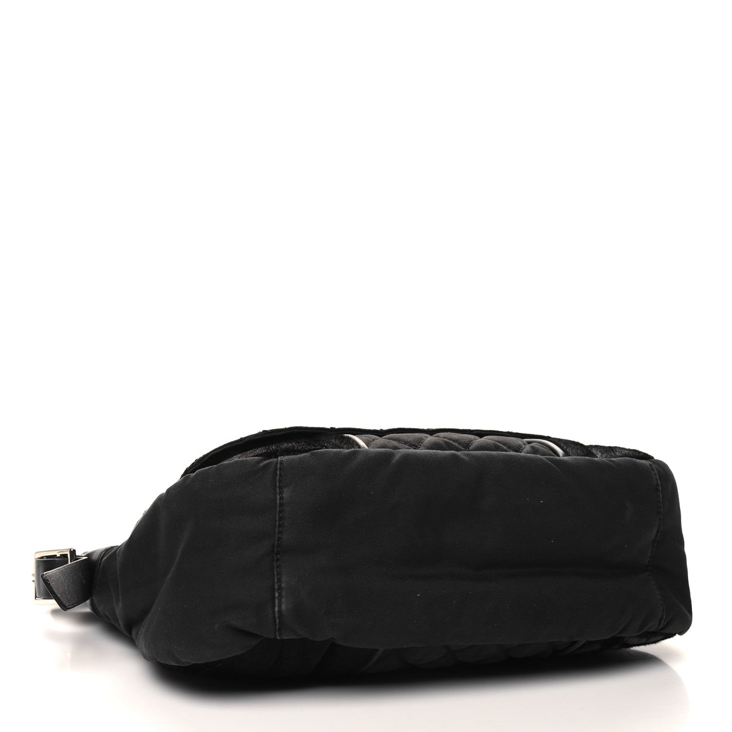 Chanel Canvas Pony Hair Quilted Sport CC Messenger Black 4 of 12