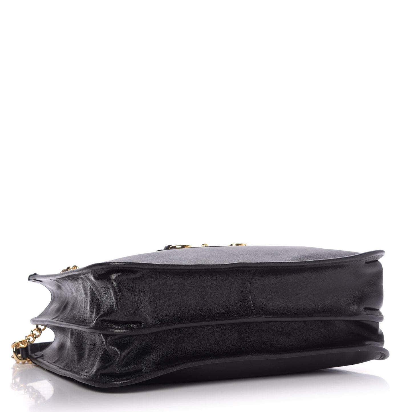 New Sakai Calfskin Lux Medium Horsebit 1955 Tote Bag Black