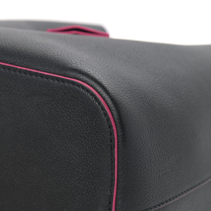 Louis Vuitton Calfskin Lockme Bucket Black 11 of 11