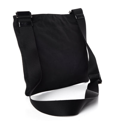 Prada Nylon Flat Messenger Bag Black 3 of 9