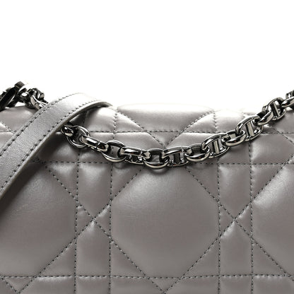 Christian Dior Calfskin Macrocannage Medium Caro Bag Iron Grey 8 of 10