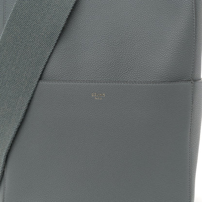 Celine Soft Grained Calfskin Sangle Bucket Bag Storm 7 of 11
