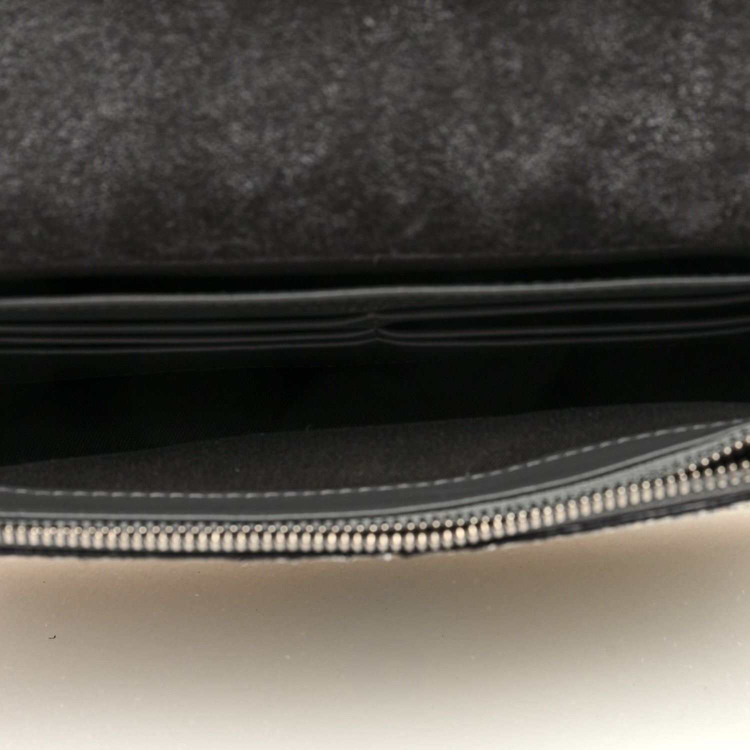 Jimmy Choo Glitter Palace Wallet On Chain Platinum 5 of 9