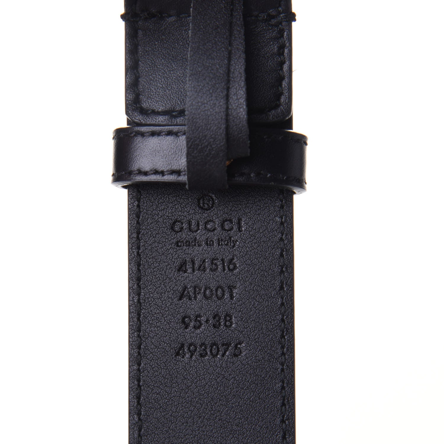 Gucci Calfskin Double G 30mm Belt 95 38 Black 3 of 4