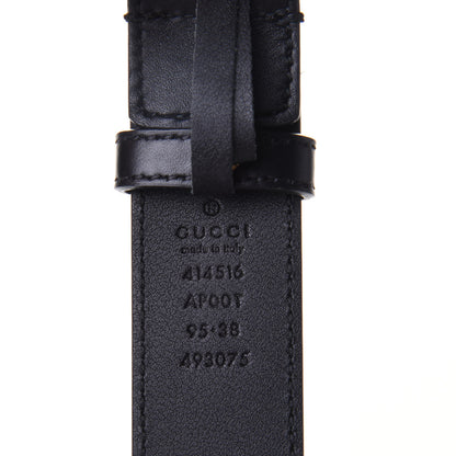 Gucci Calfskin Double G 30mm Belt 95 38 Black 3 of 4