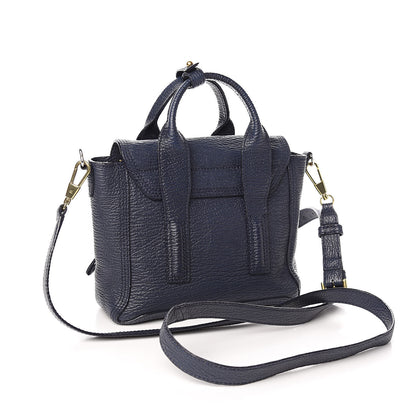 3.1 Phillip Lim 3.1 Textured Calfskin Mini Pashli Satchel Ink 3 of 16