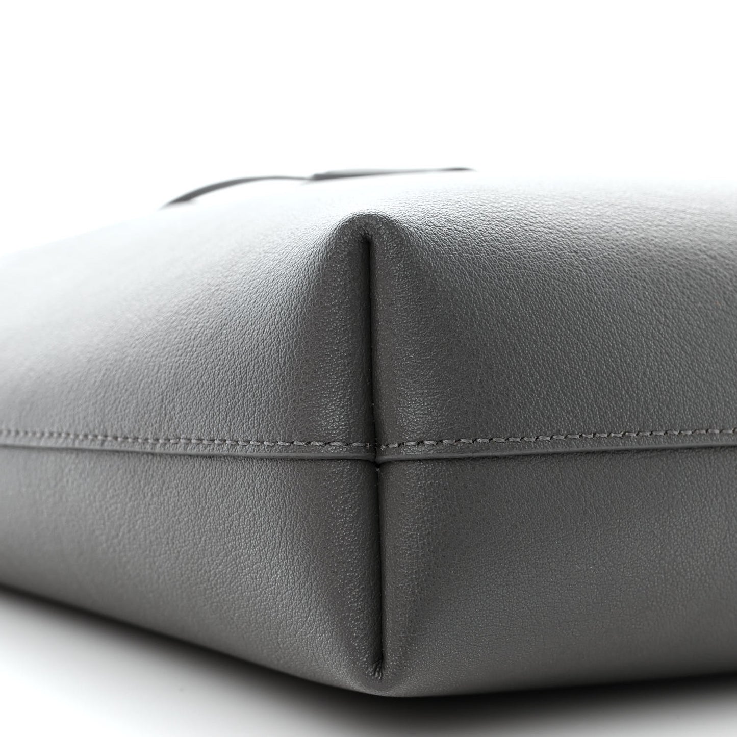 Calfskin Toy Shopping Tote Earth Grey