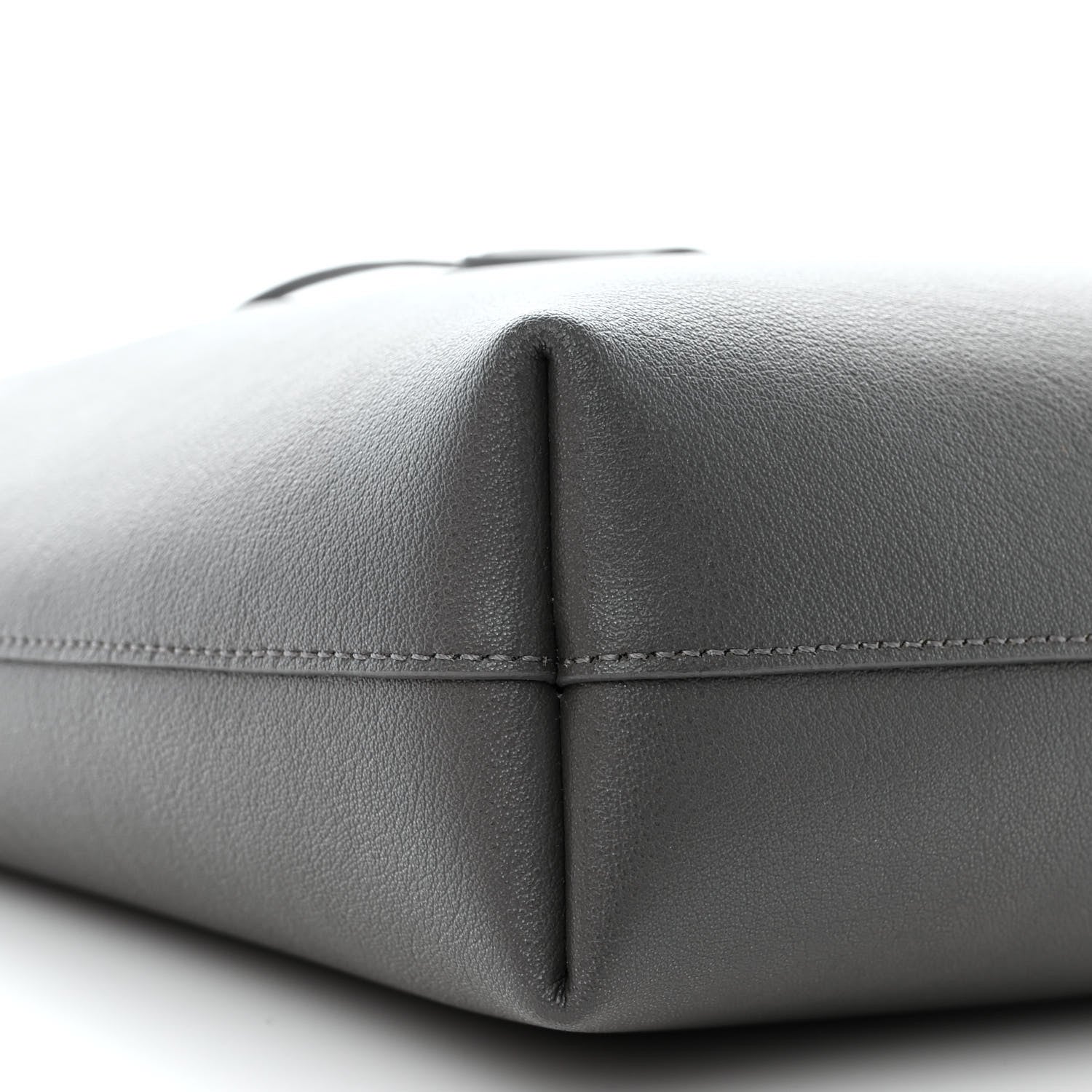 Saint Laurent Calfskin Toy Shopping Tote Earth Grey 9 of 13