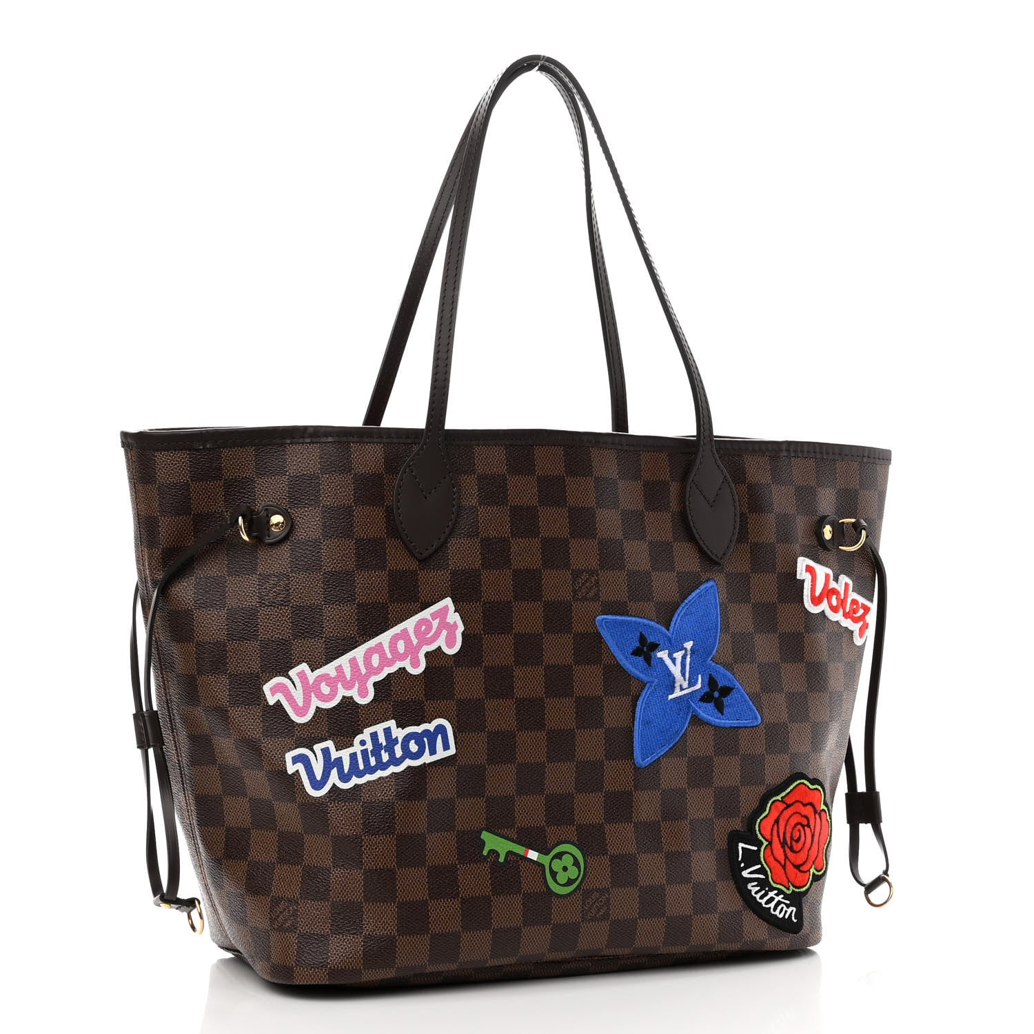 Louis Vuitton Damier Ebene Travel Stickers Neo Neverfull MM 2 of 9