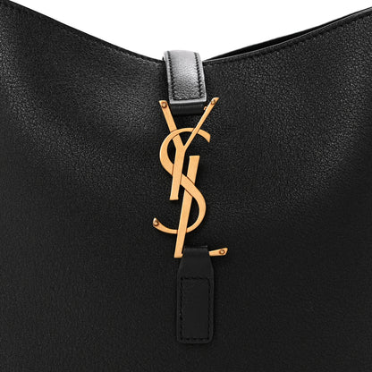 Saint Laurent Smooth Calfskin Small Le 5 A 7 Soft Hobo Black 8 of 10