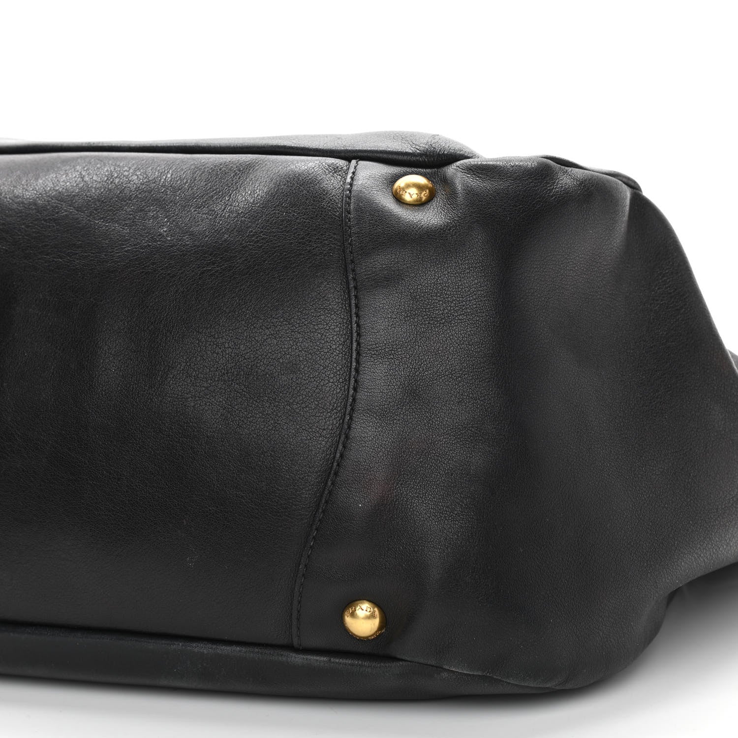 Prada Soft Calf Chain Tote Black 10 of 14