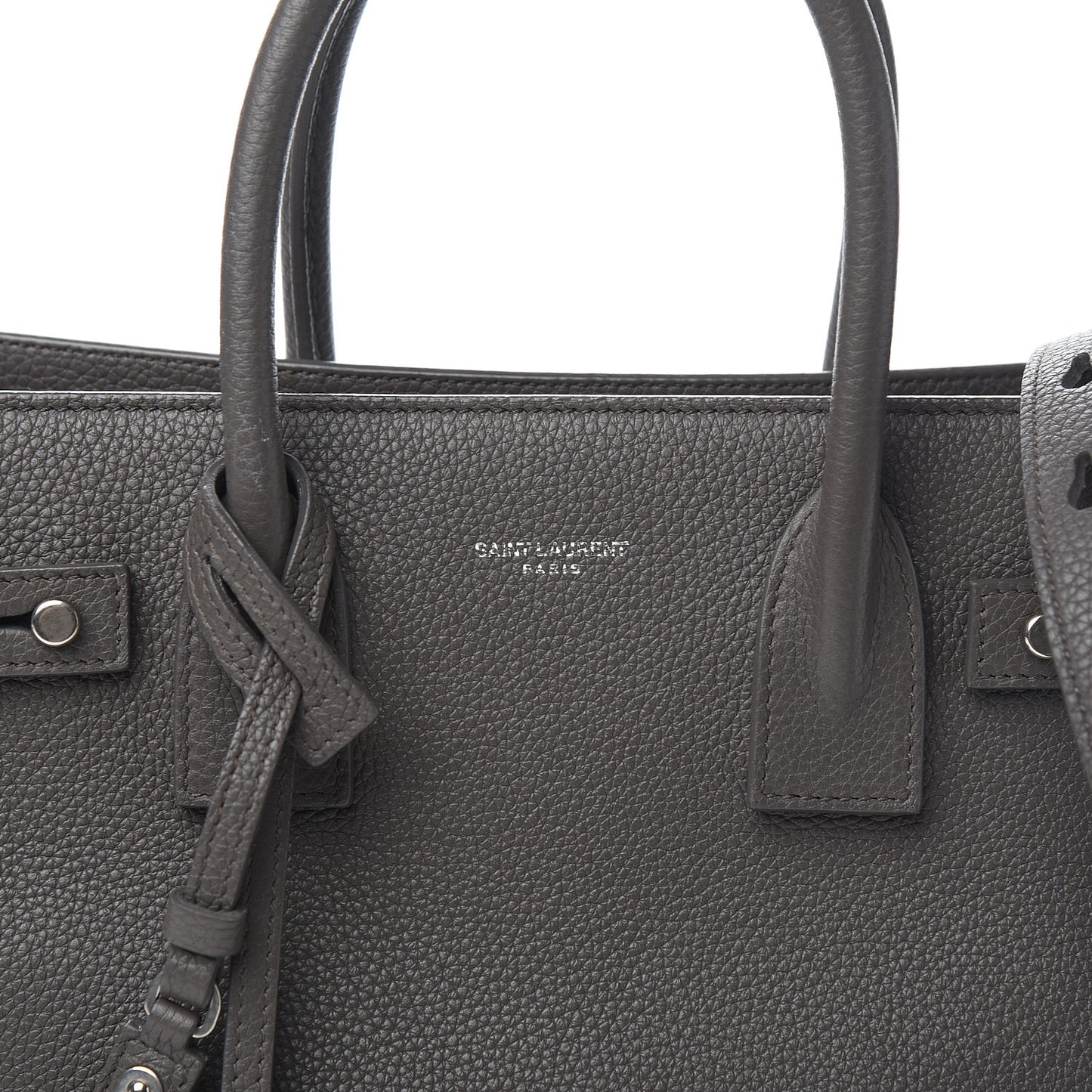 Grained Calfskin Baby Sac De Jour Souple Coal