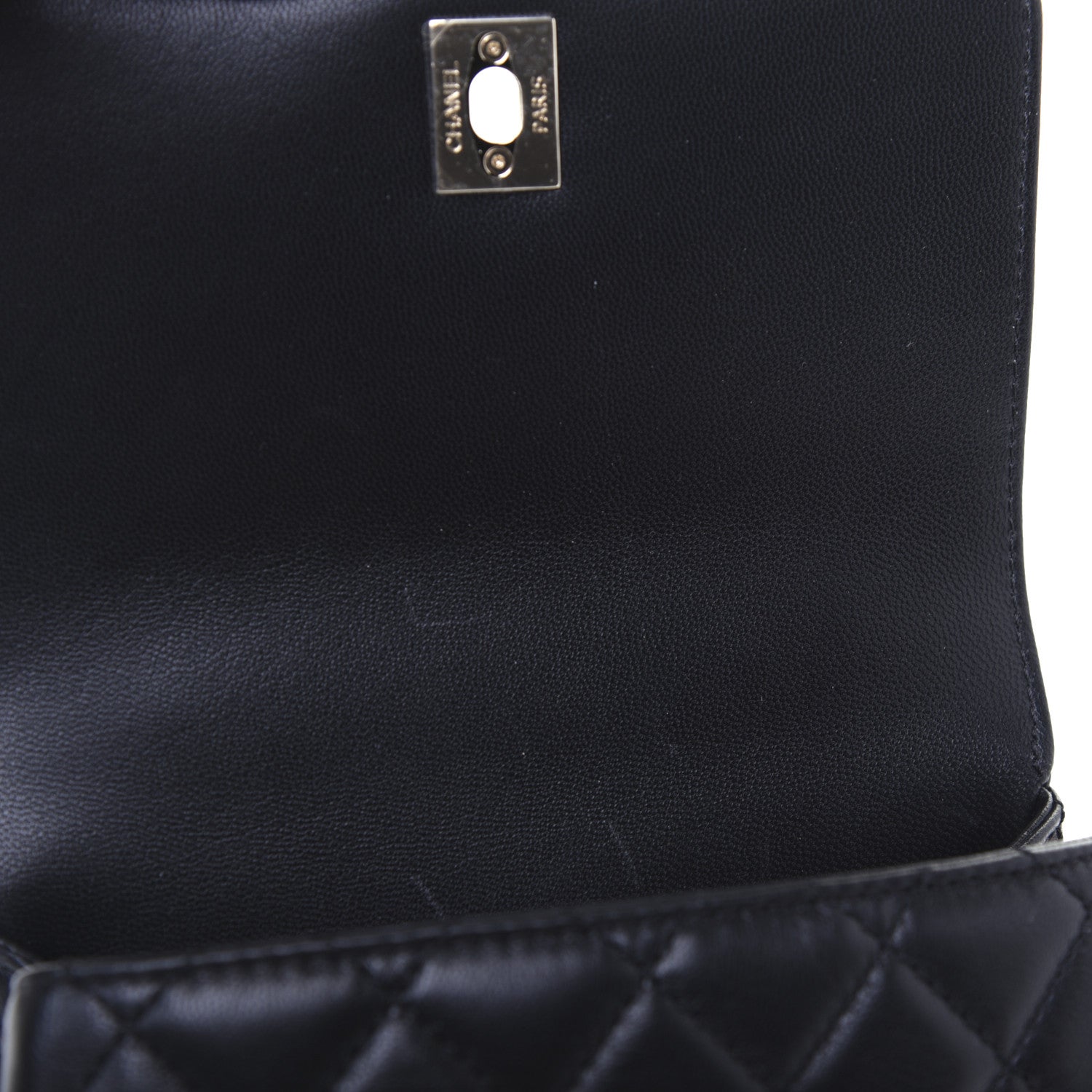 Chanel Goatskin Quilted Rainbow Extra Mini Coco Handle Flap Black 10 of 18