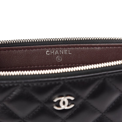 Chanel Lambskin Quilted Small Clutch With Chain Black 6 of 11