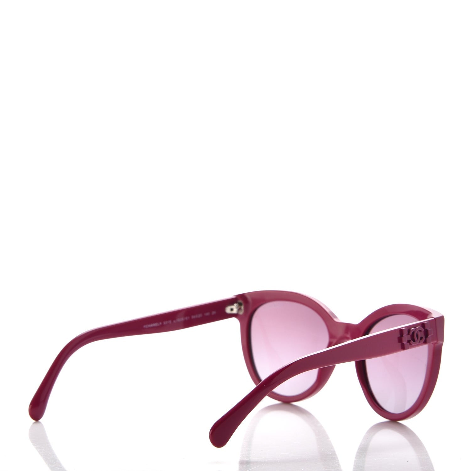 Chanel Pantos CC Signature 5315 Sunglasses Fuchsia 4 of 8