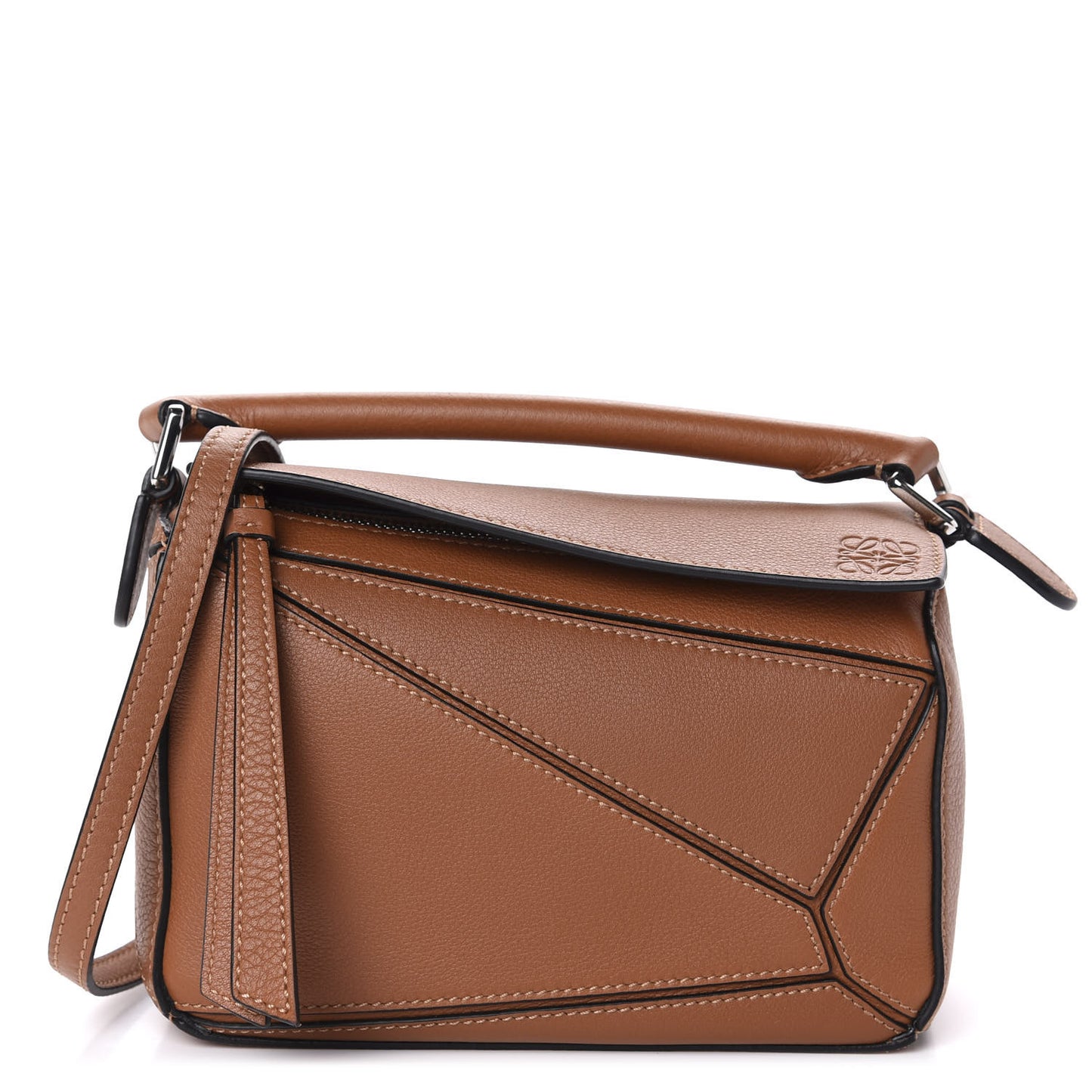 Calfskin Mini Puzzle Bag Tan