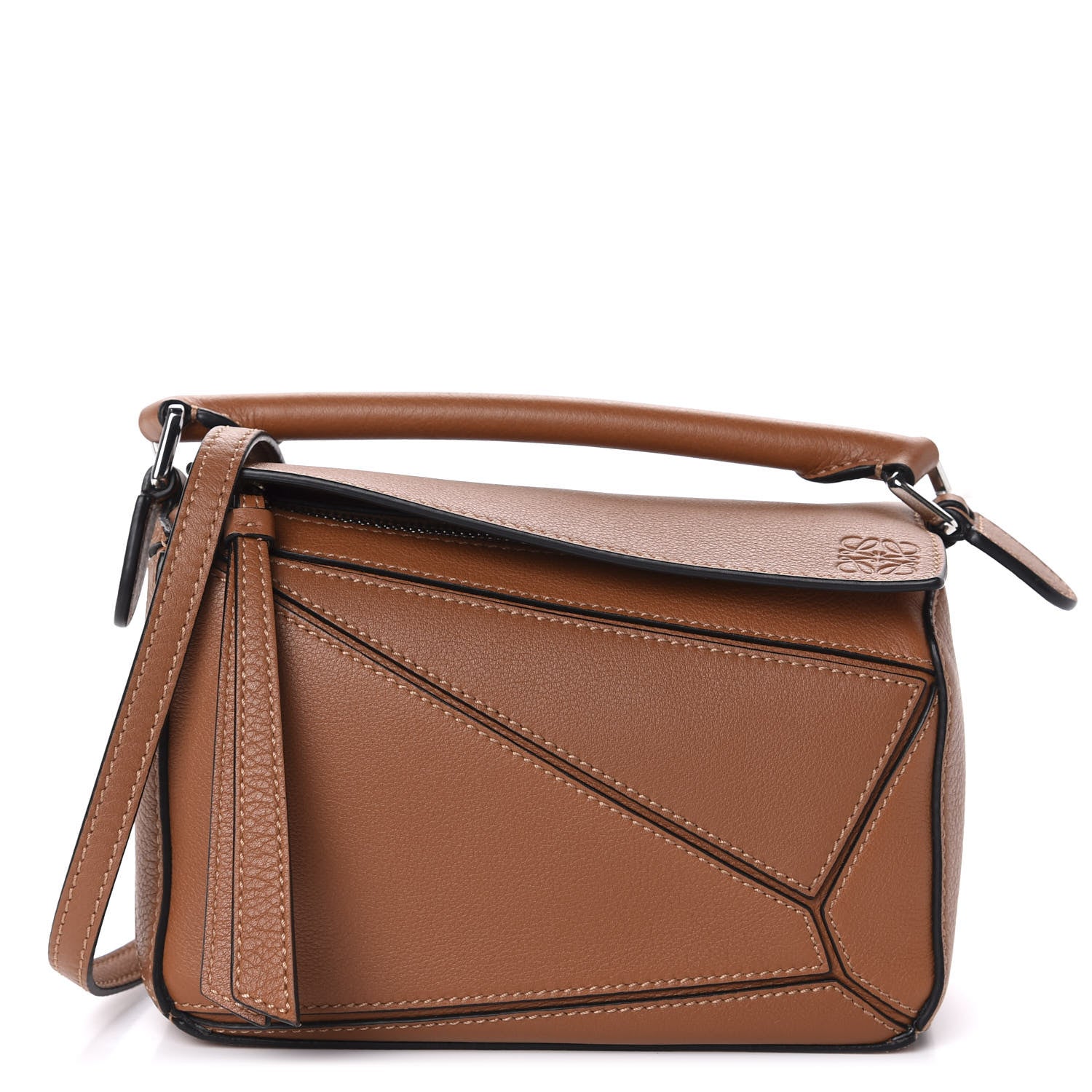 Loewe Calfskin Mini Puzzle Bag Tan 1 of 10