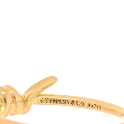 Tiffany 18K Yellow Gold Knot Ring 60 9 4 of 4