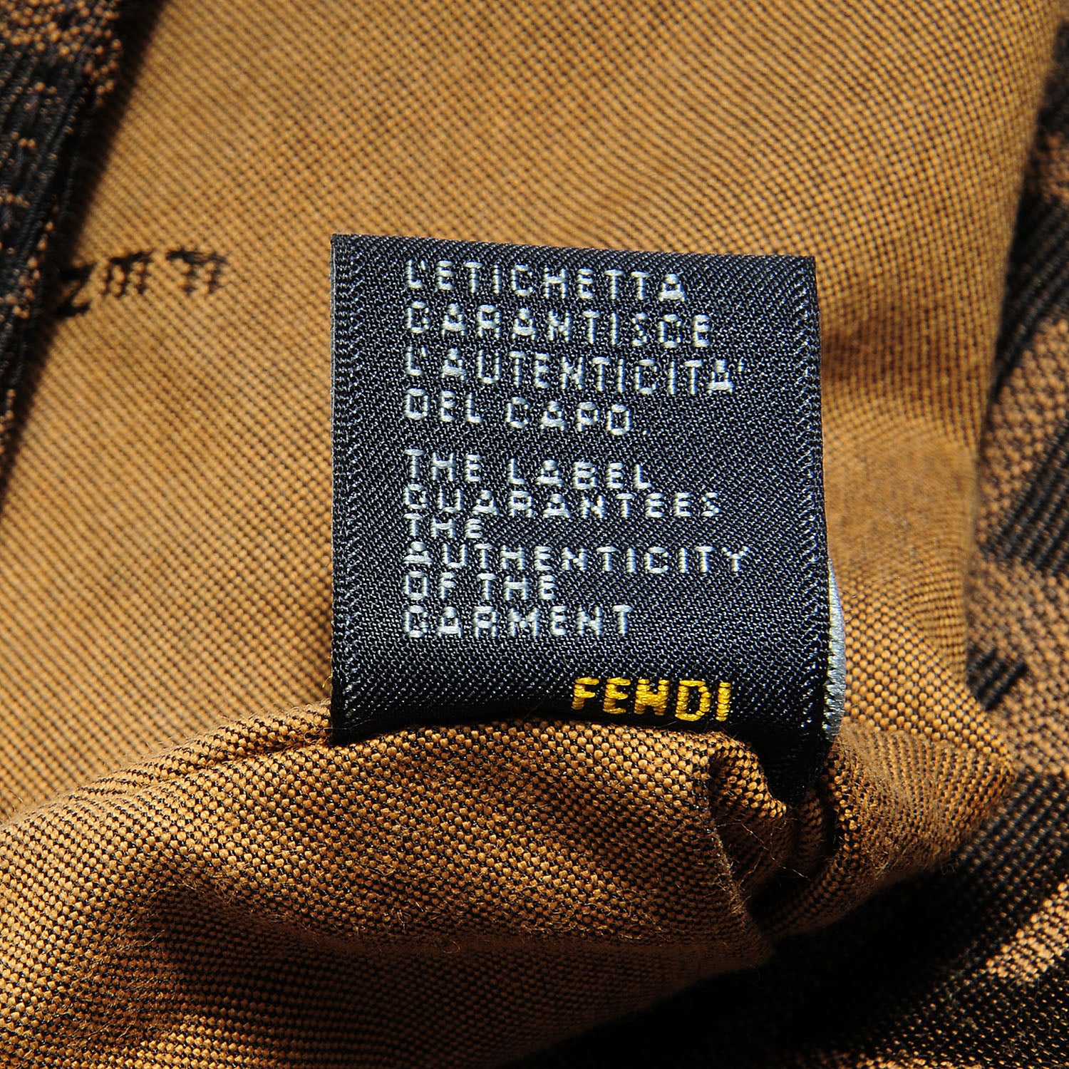 Fendi Zucca Cuoio Lucido Small Chef Shoulder Bag Tobacco Bois de Rose 8 of 10