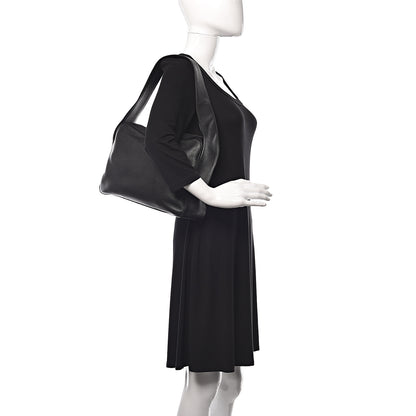 Prada Vitello Daino Shoulder Bag Black 2 of 10