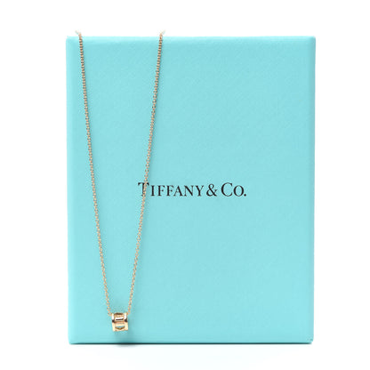 Tiffany 18K Rose Gold Atlas Open Pendant Necklace 5 of 5