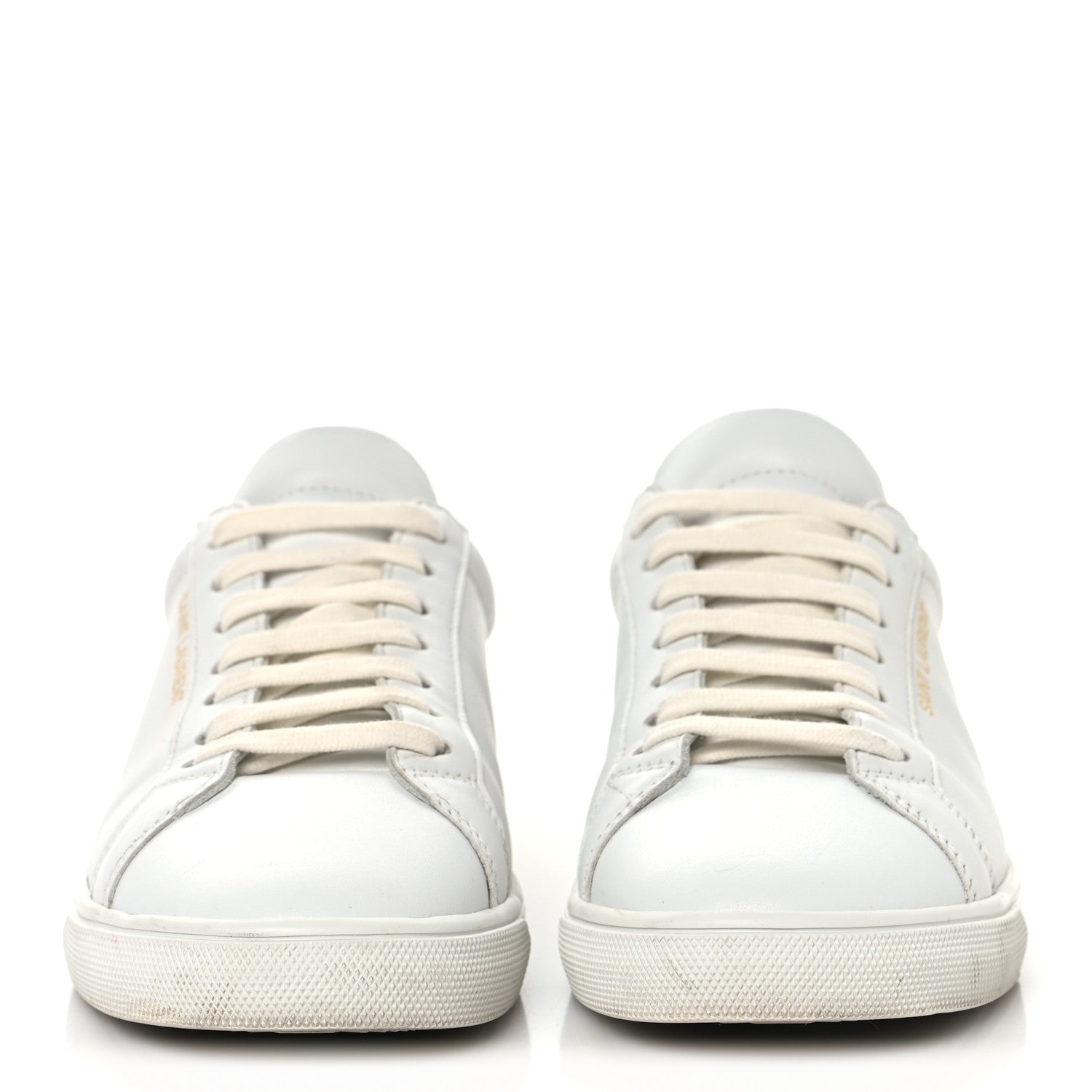 Saint Laurent Calfskin Andy Low Top Sneakers 37.5 Blanc Optique 3 of 9