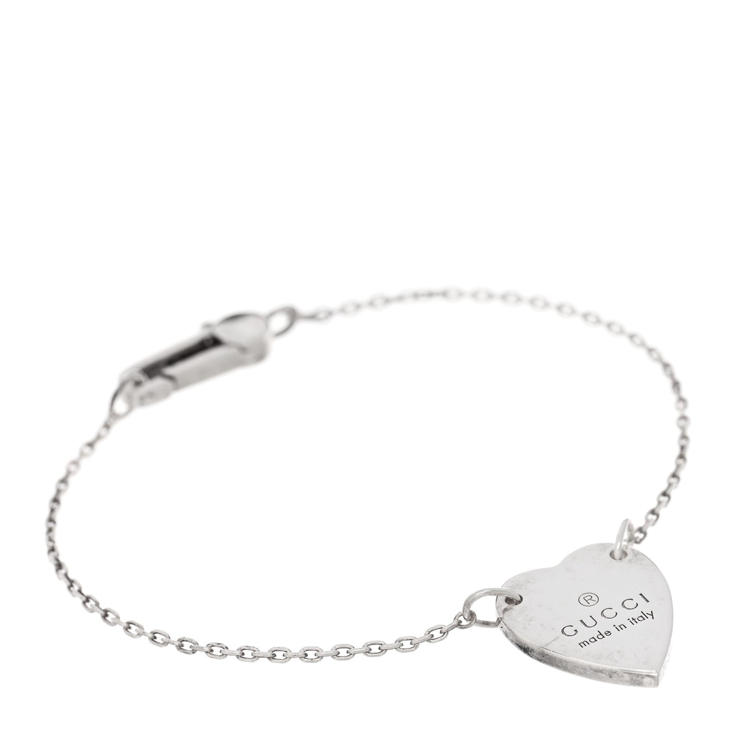 Sterling Silver Trademark Heart Bracelet