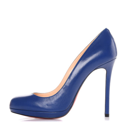 Christian Louboutin Kid Neofilo 120 Platform Pumps 38 Neptune 1 of 8