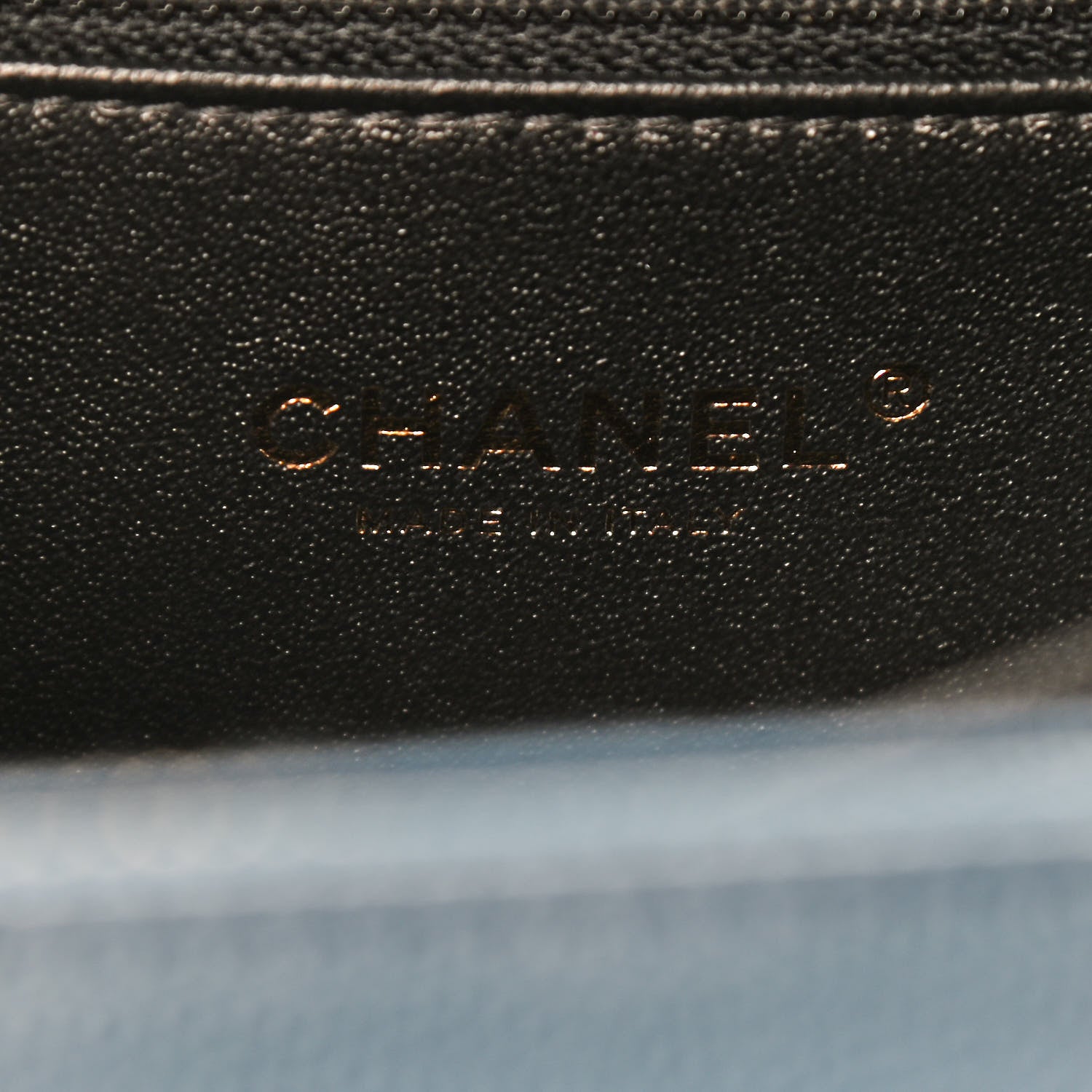 Chanel Caviar Quilted Medium CC Filigree Vanity Case Navy Black 6 of 9