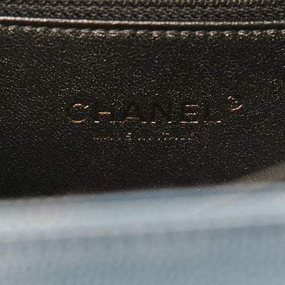 Chanel Caviar Quilted Medium CC Filigree Vanity Case Navy Black 6 of 9