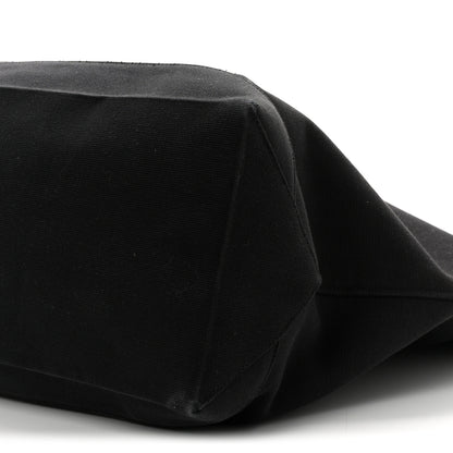 Saint Laurent Canvas Beach Shopping East West Tote Black 10 of 10